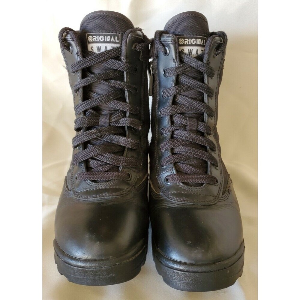 Original Swat Mens Classic 9" Side Zip Tactical Boot Size 6.5 Black 115201